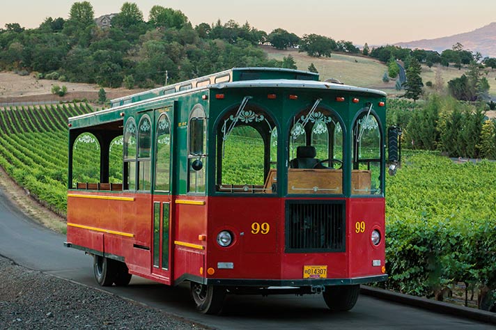 Exploring Southern Oregon’s Vineyards Aboard the Jacksonville Wine Trolley