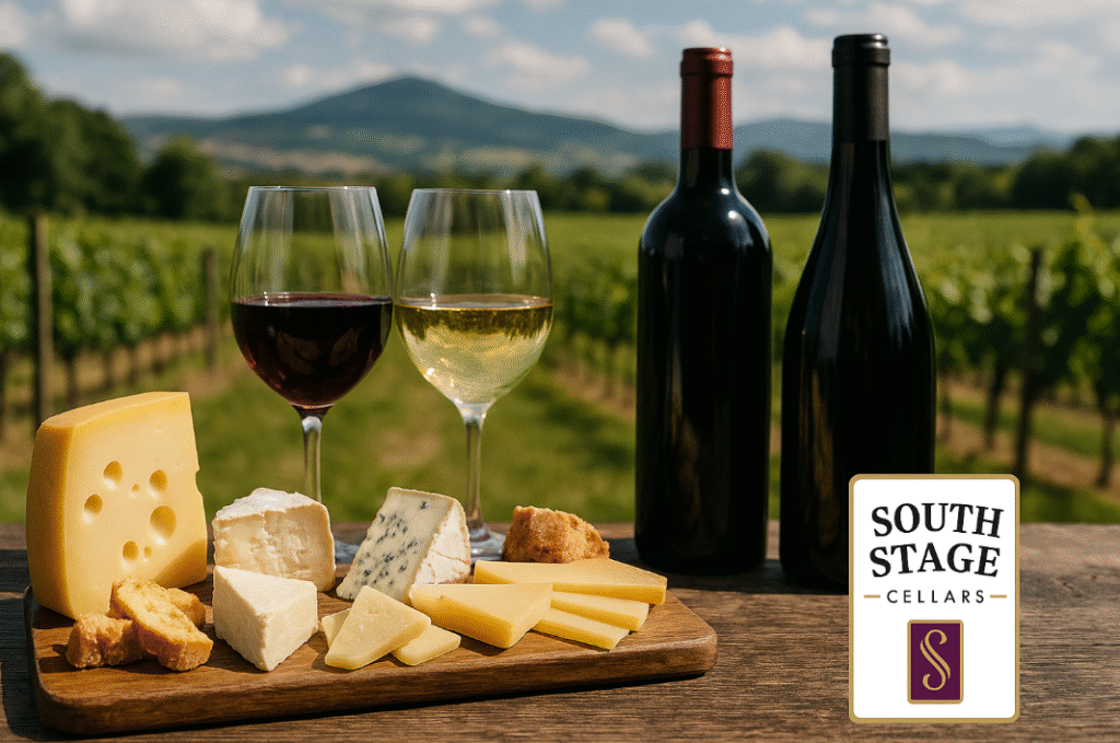 Discover 10 expert cheese pairings for Southern Oregon wines from South Stage Cellars. Elevate your tasting with Rogue Valley favorites.